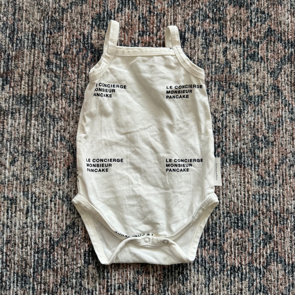 Tiny Cottons Concierge Pancake Onesie - 0-3 Month